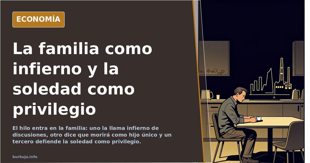 La familia como infierno y la soledad como privilegio