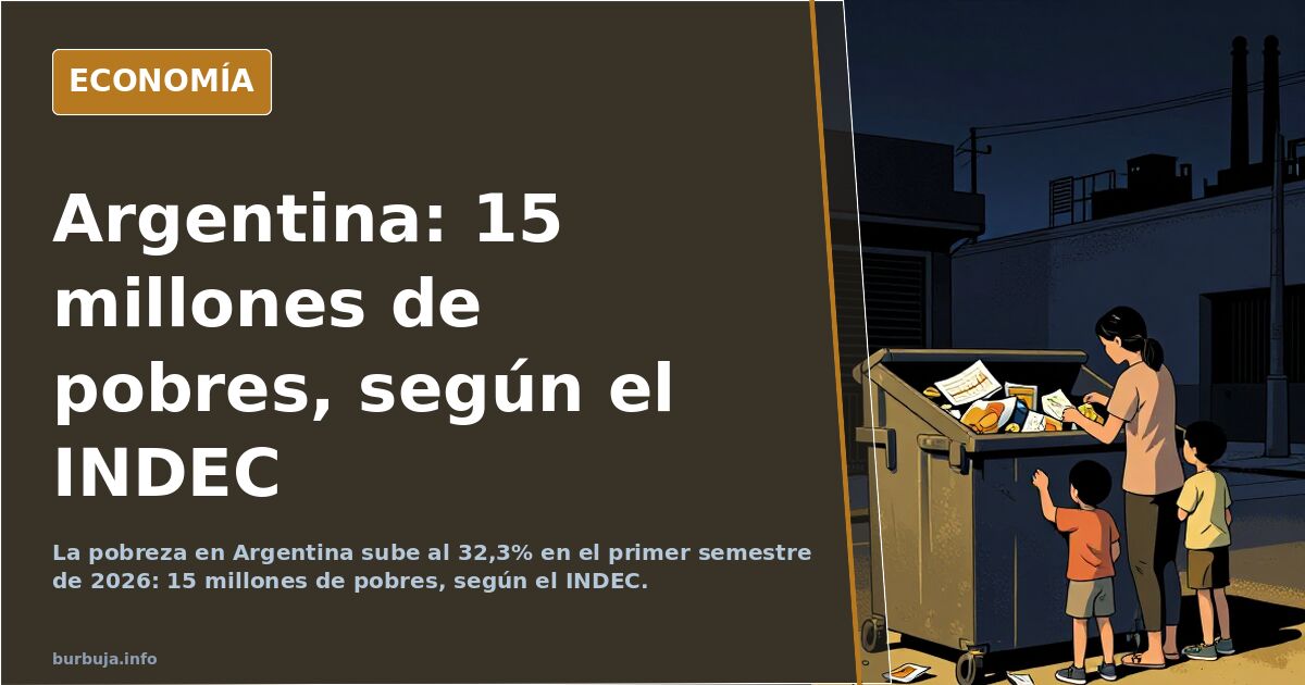 Argentina: Poverty Rises to 32.3% in First Half