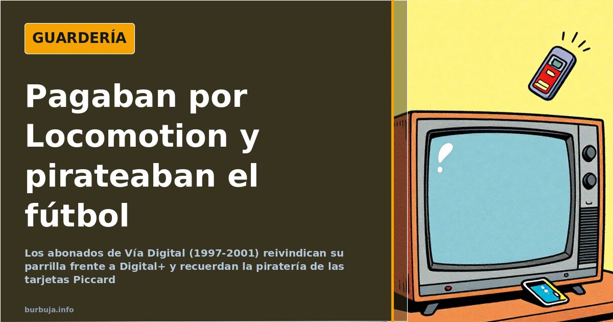 Decodificador de televisión por satélite de los años 90 junto a una tarjeta de acceso y un mando a distancia