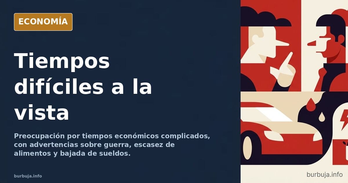 Muy preocupado de verdad