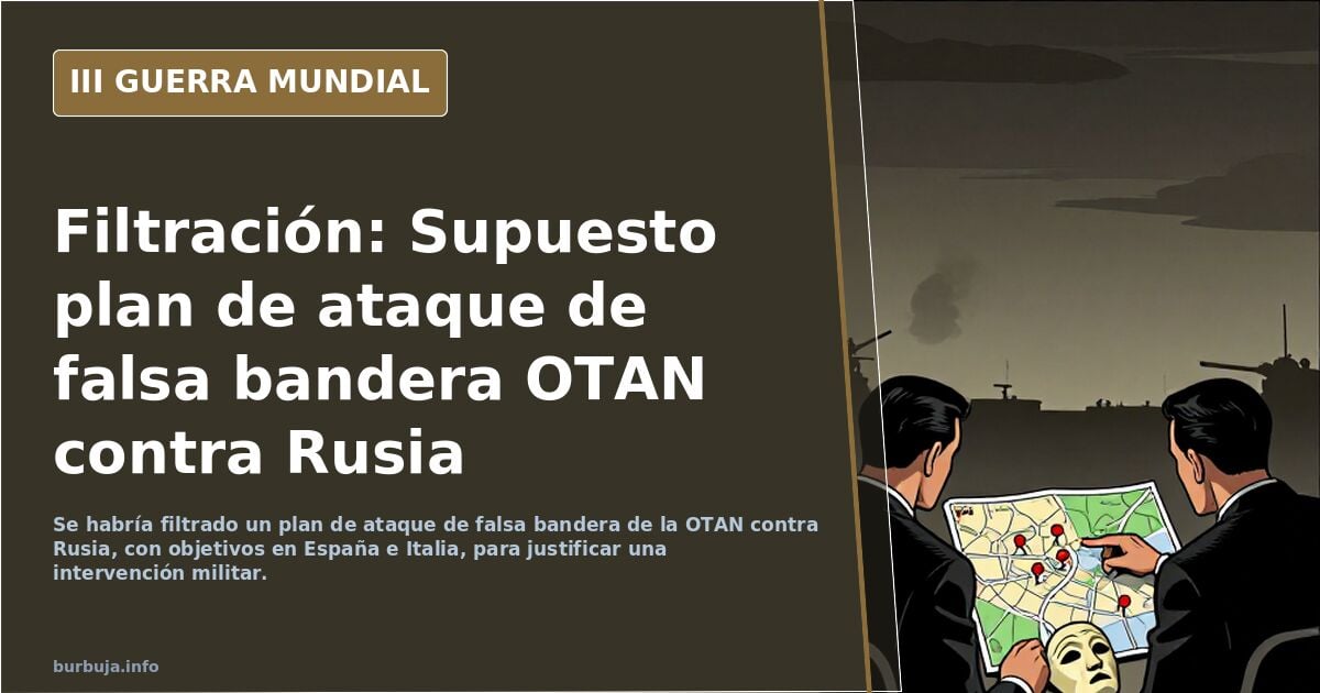 Se FILTRA ataque de FALSA BANDERA OTAN para iniciar guerra contra Rusia. Brutal