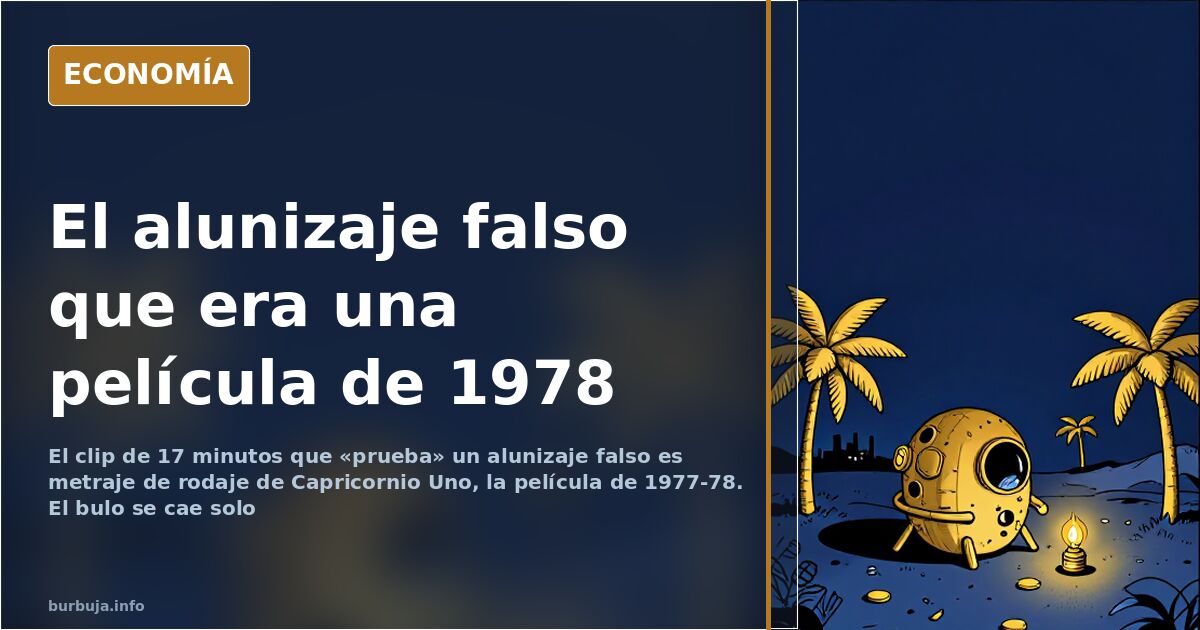 Ilustración de una nave espacial sobre el desierto de Nevada, el escenario que un bulo atribuye al alunizaje de 1969