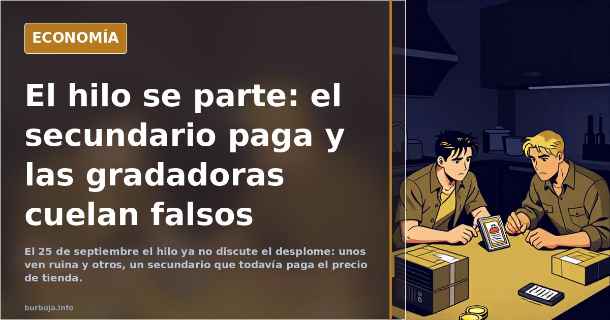 El hilo se parte: el secundario paga y las gradadoras cuelan falsos