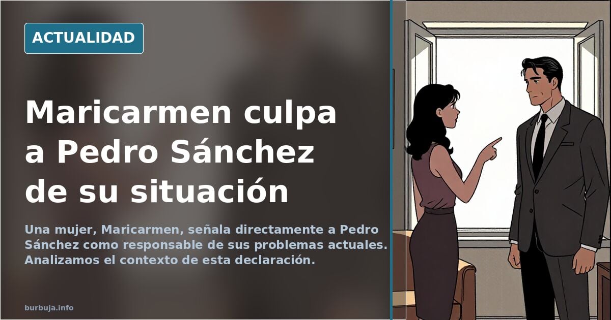 Periodista: ¿A quien responsabilizas tú de todo lo que te está pasando?
