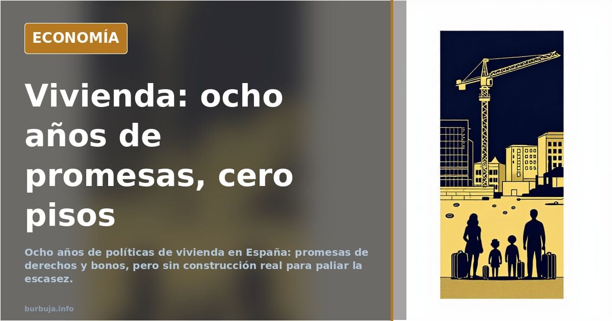 Socialismo Ex-paÑordo: mucho derecho a la vivienda y bla bla, pero no han construido ni un puro chabolo