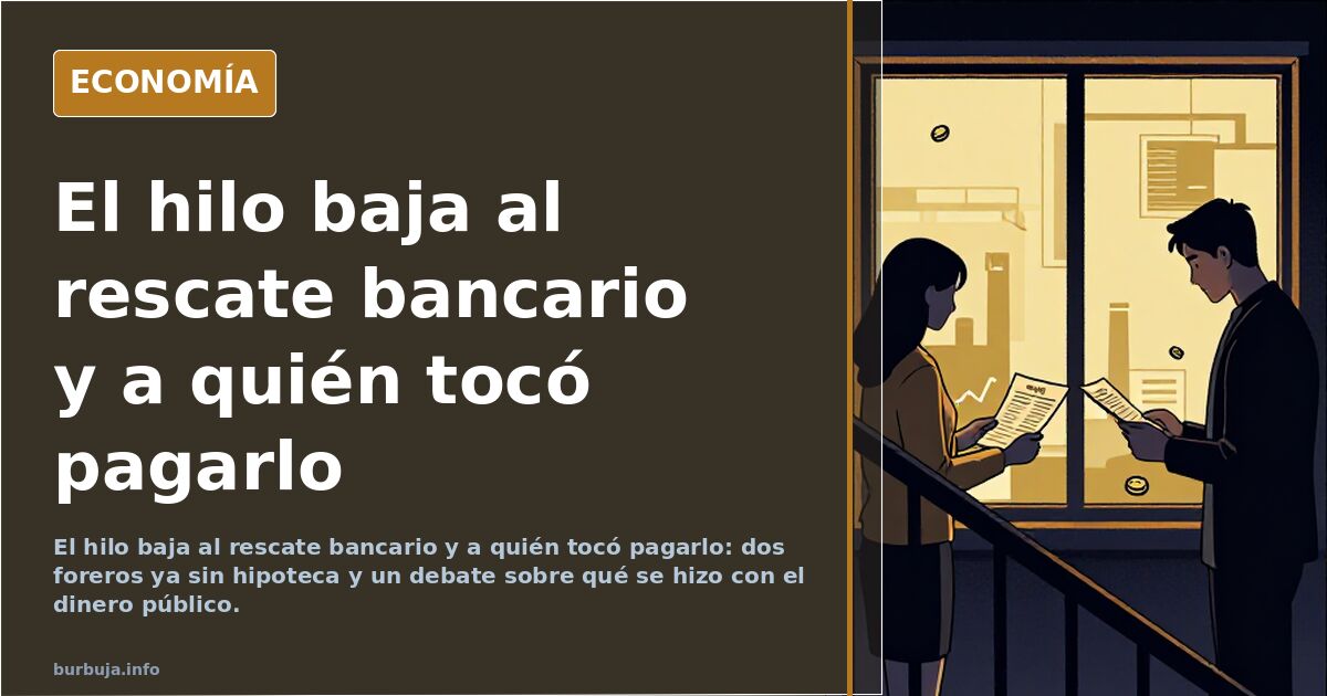 El hilo baja al rescate bancario y a quién tocó pagarlo