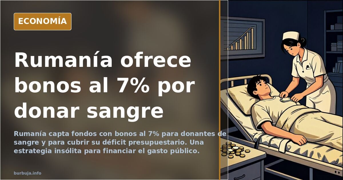 INCREIBLE pero CIERTO: Algunos paises estan DESESPERADOS por COLOCAR SUS BONOS y RUMANÍA te ofrece comprar BONOS DEL ESTADO AL 7% si DONAS SANGRE.....