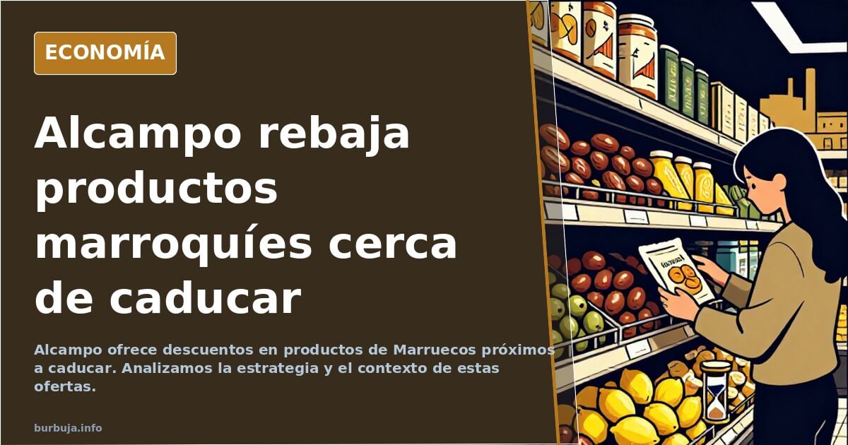 Alcampo pone de oferta los productos de marruecos que están a punto de caducar y nadie compra.