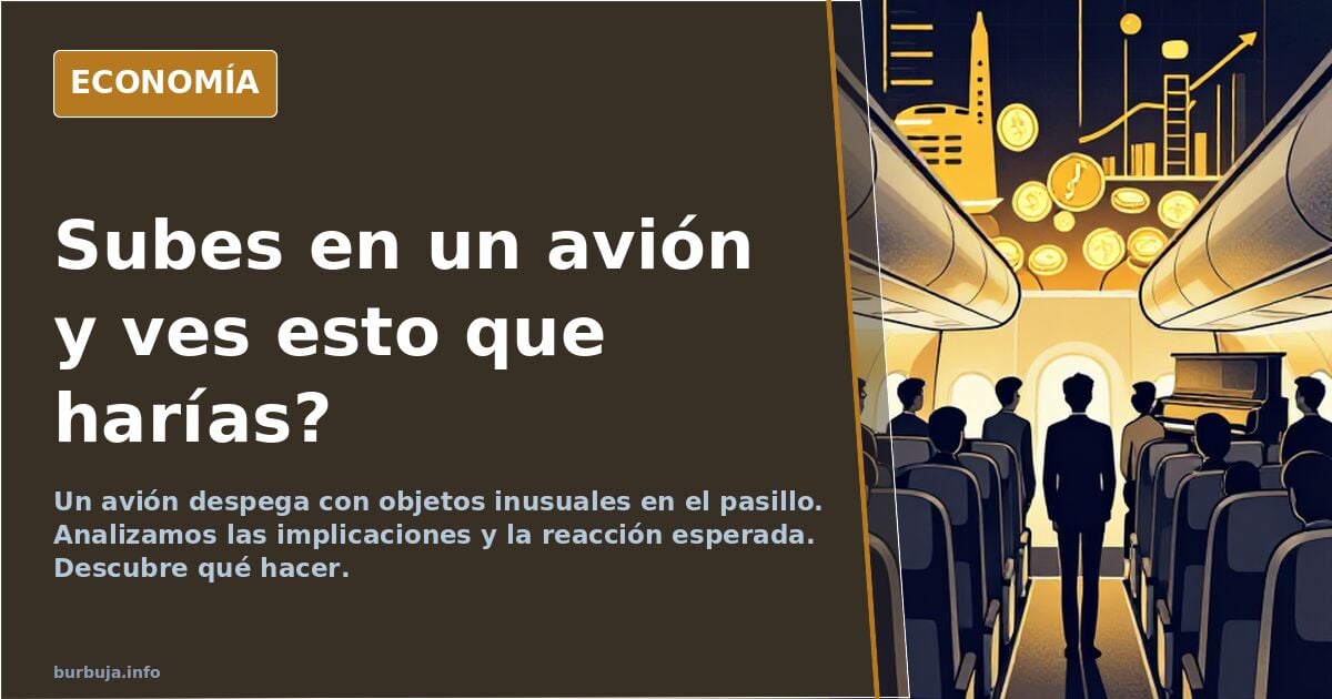 Subes en un avión y ves esto que harías?
