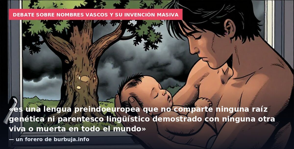 Debate sobre nombres vascos y su invención masiva: «es una lengua preindoeuropea que no comparte ninguna raíz genética ni parentesco lingüístico demostrado con ninguna otra viva o muerta en todo el mundo» — un forero de burbuja.info