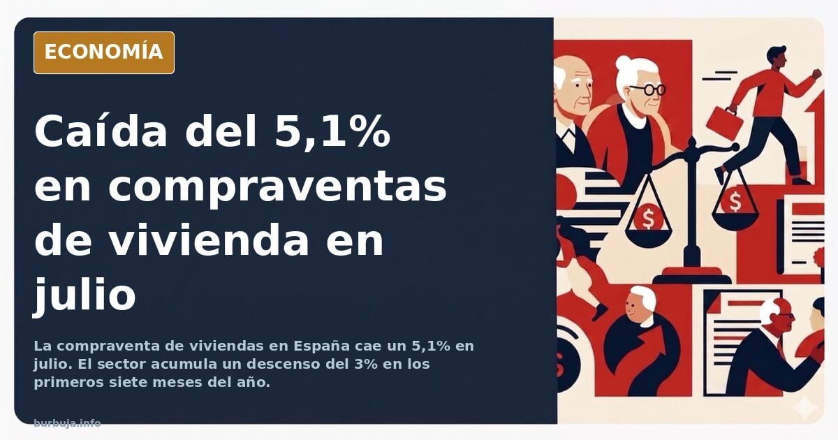 Se acabó la fiesta!: siguen las caídas en las ventas de vivienda.. -5.1% en julio!!!