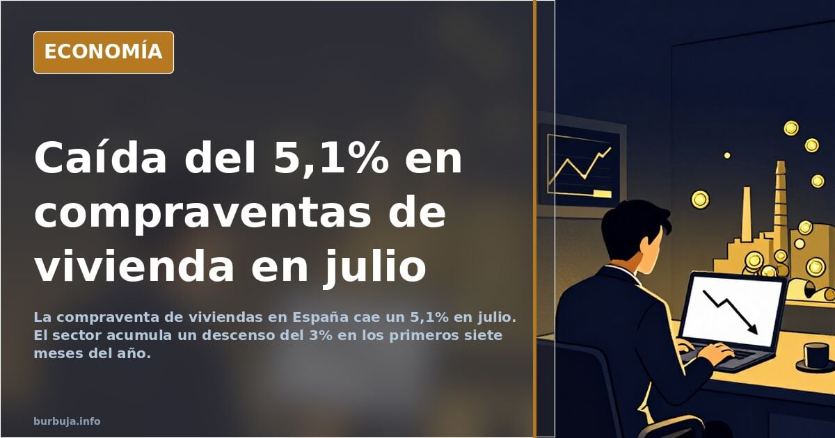 Se acabó la fiesta!: siguen las caídas en las ventas de vivienda.. -5.1% en julio!!!