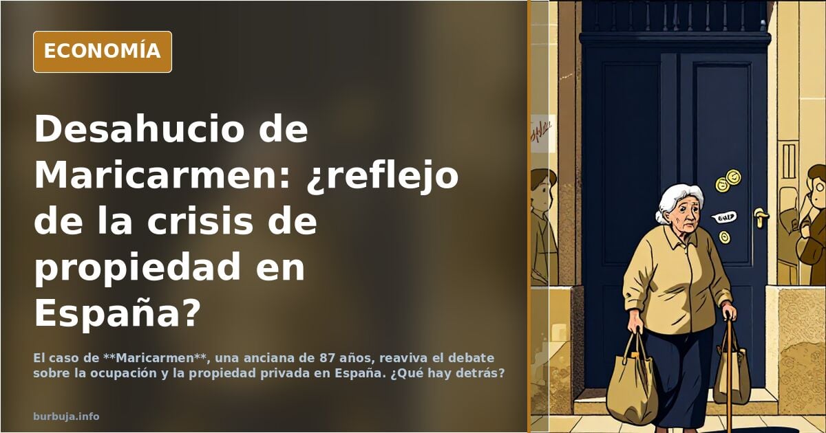 TODOS los problemas que tiene españa se resumen con el deshaucio de maricarmen: