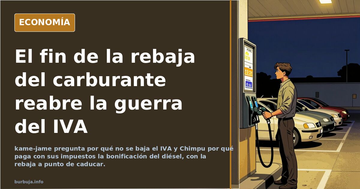 El fin de la rebaja del carburante reabre la guerra del IVA