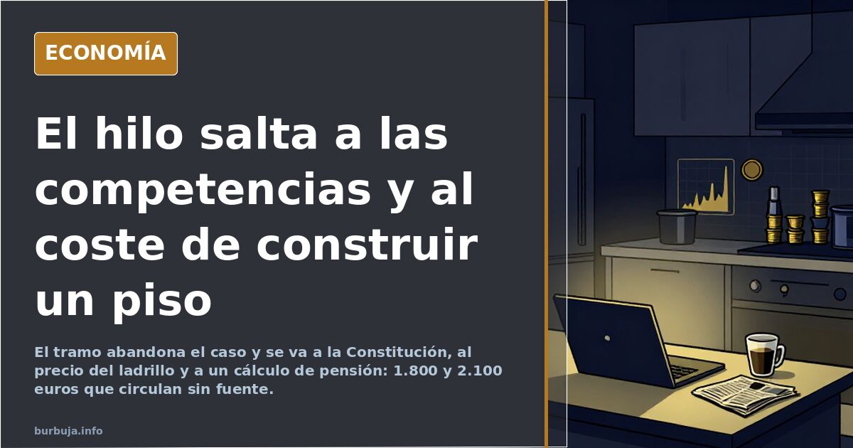 El hilo salta a las competencias y al coste de construir un piso