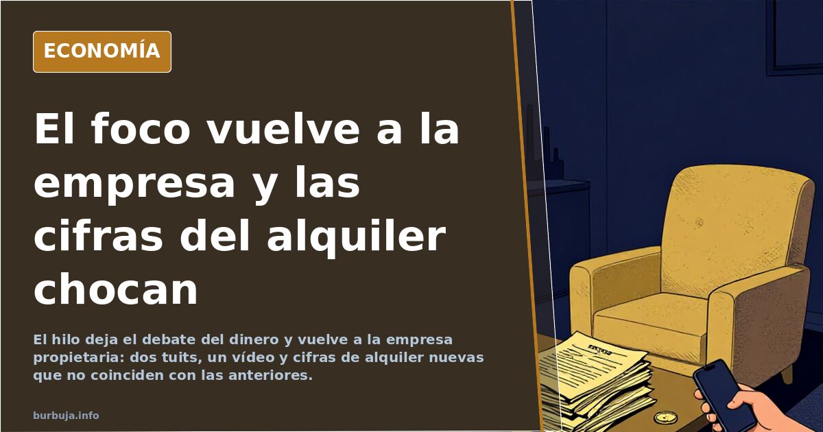 El foco vuelve a la empresa y las cifras del alquiler chocan