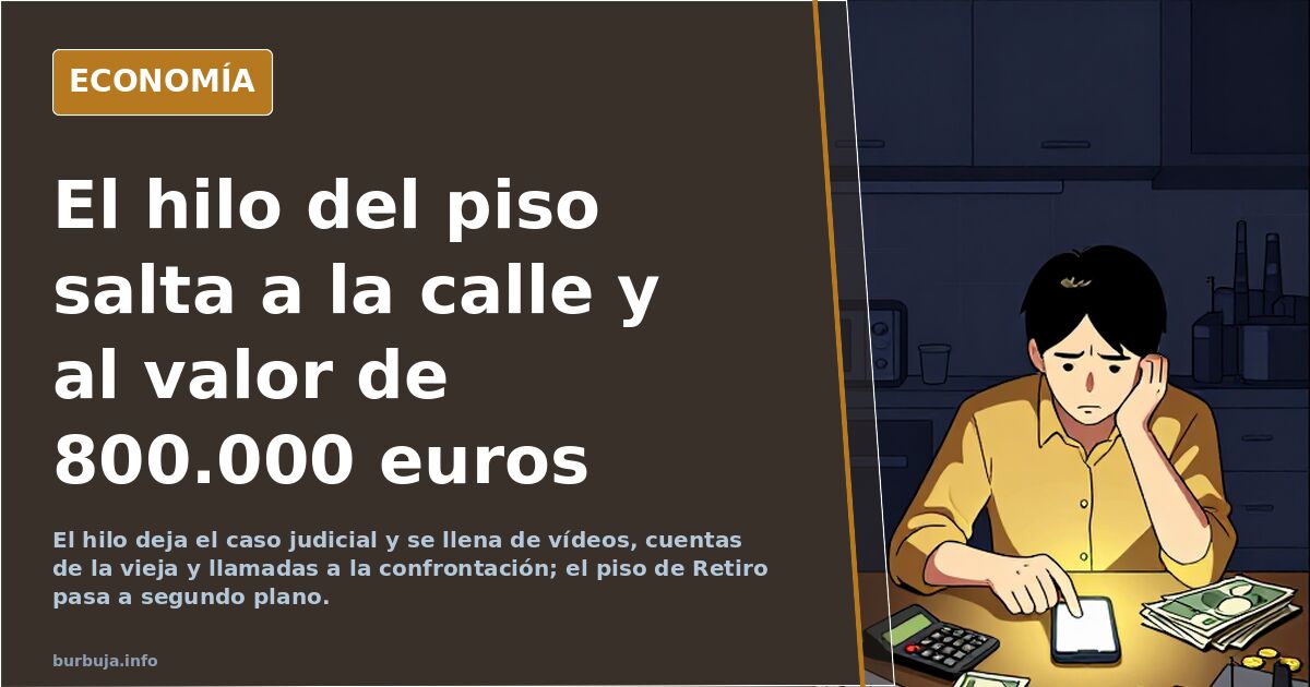 El hilo del piso salta a la calle y al valor de 800.000 euros