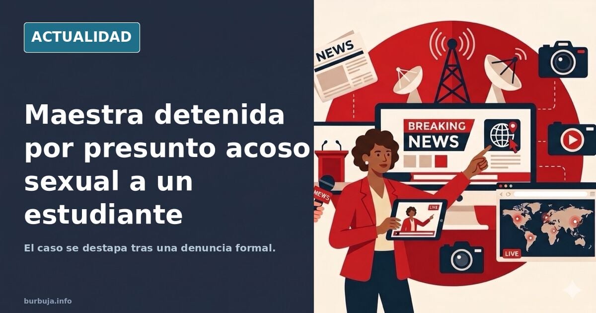 Maestra acosa a chaval y este denuncia