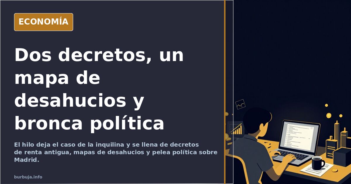 Dos decretos, un mapa de desahucios y bronca política