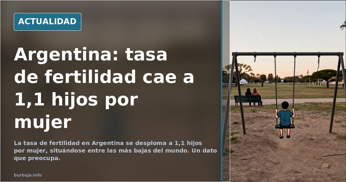 Argentina desploma su tasa natalidad