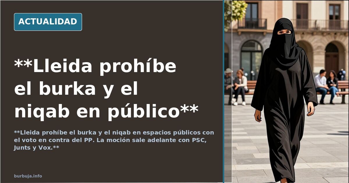 El PP vota en contra de prohibir el burka