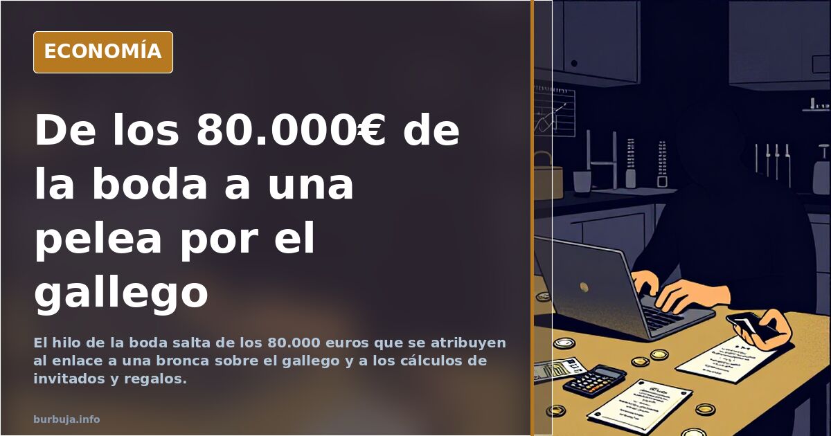 De los 80.000€ de la boda a una pelea por el gallego