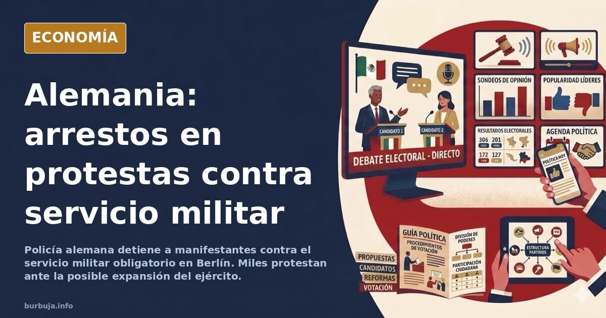 El PPSOE Aleman arresta a los que protestan contra el servicio militar obligatorio