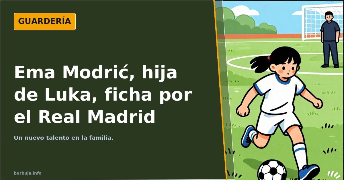 La hija de Modric es cadete en el Real Madrid