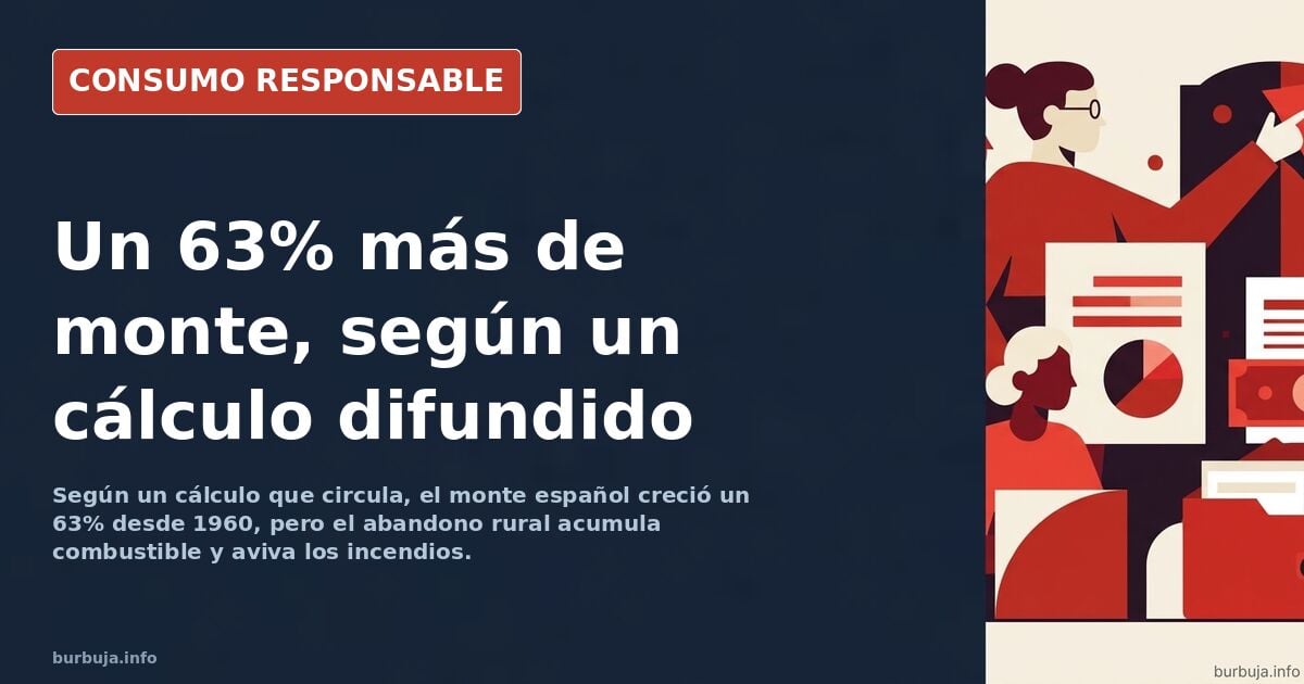Ladera de monte bajo en España, con matorral seco y aliagares, en pleno debate sobre reforestar el país