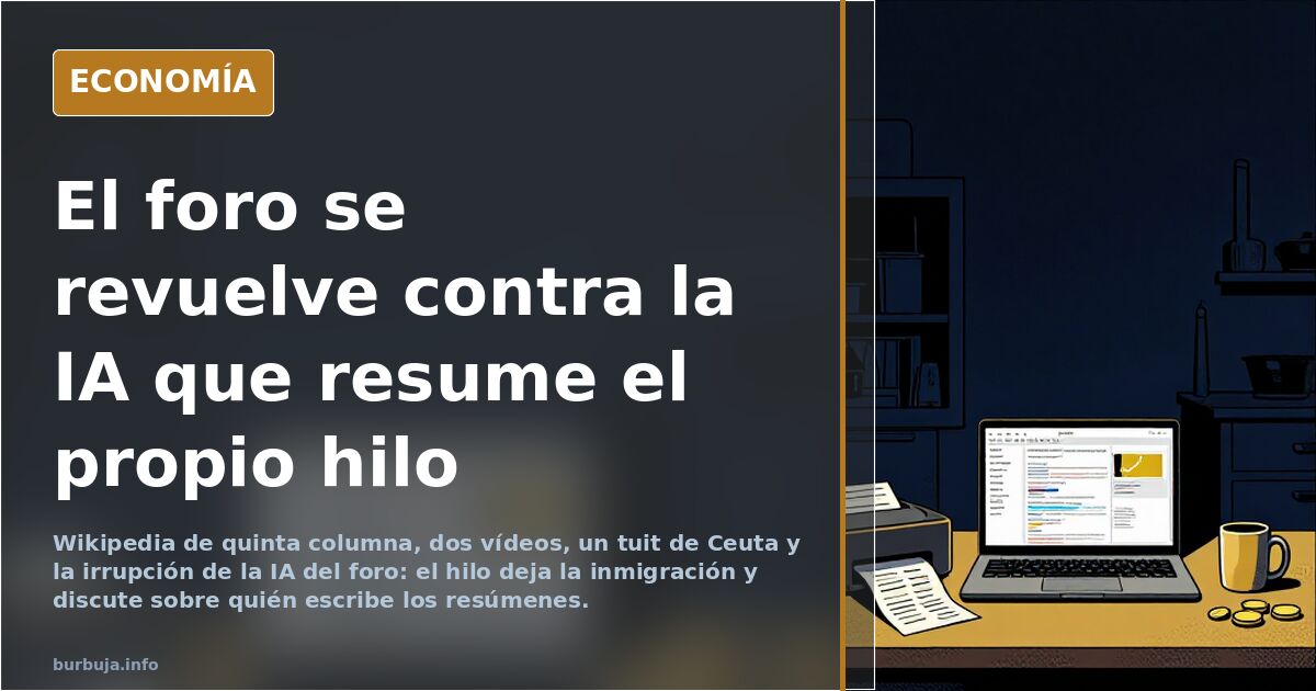 El foro se revuelve contra la IA que resume el propio hilo