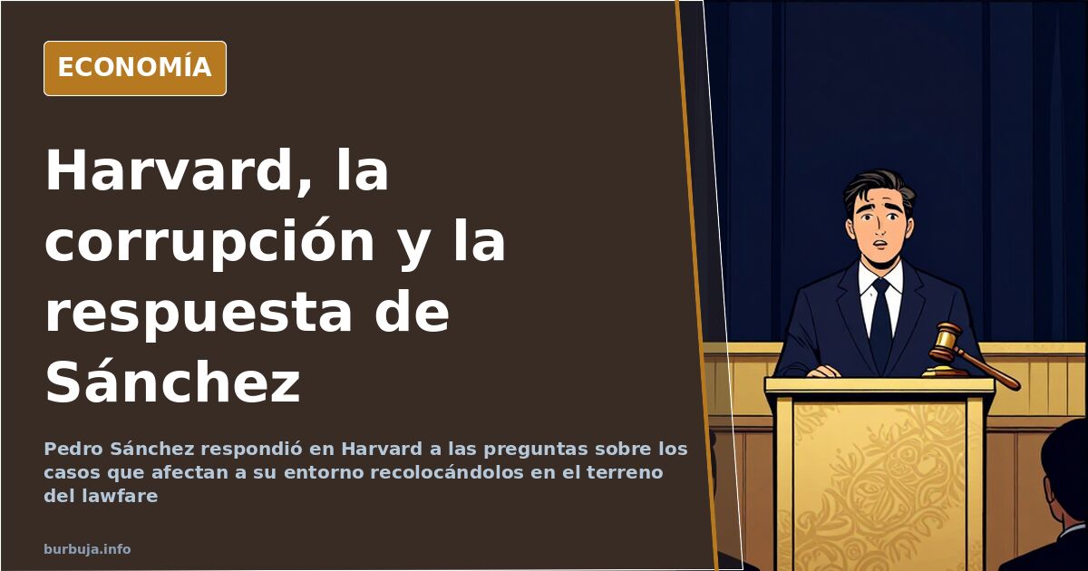 Sánchez Evades Corruption Question at Harvard