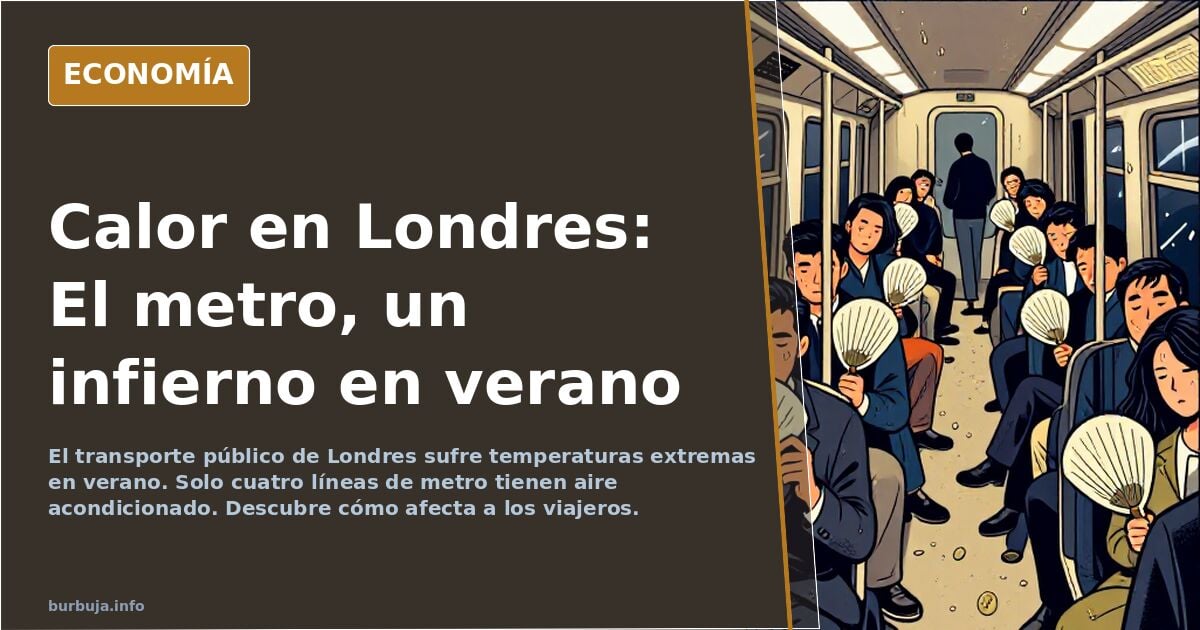 La tortura del transporte público de Londres en los meses de verano