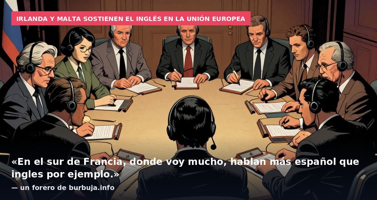 Irlanda y Malta sostienen el inglés en la Unión Europea: «En el sur de Francia, donde voy mucho, hablan más español que ingles por ejemplo.» — un forero de burbuja.info