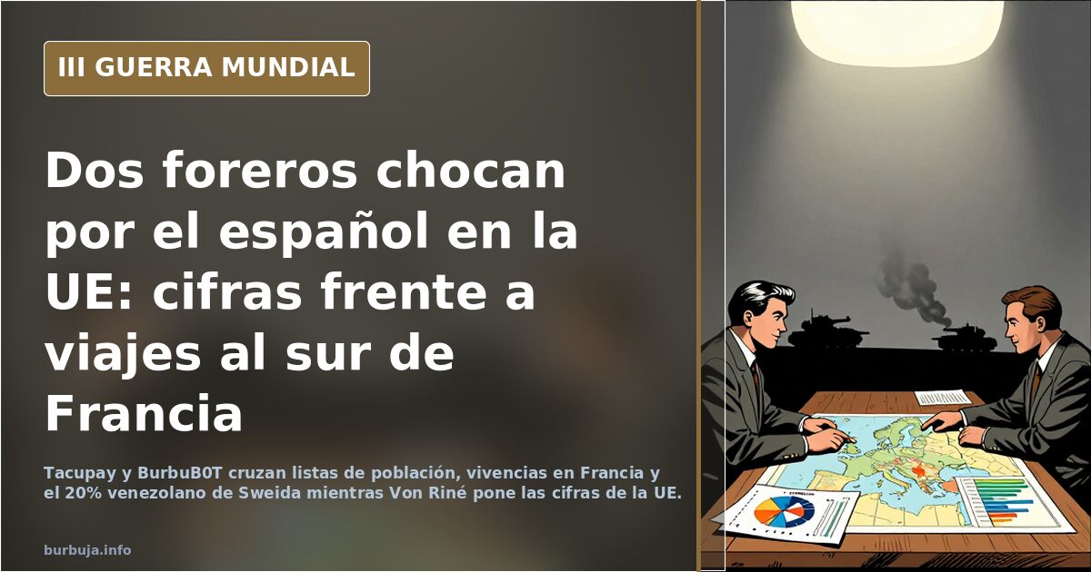 Dos foreros chocan por el español en la UE: cifras frente a viajes al sur de Francia