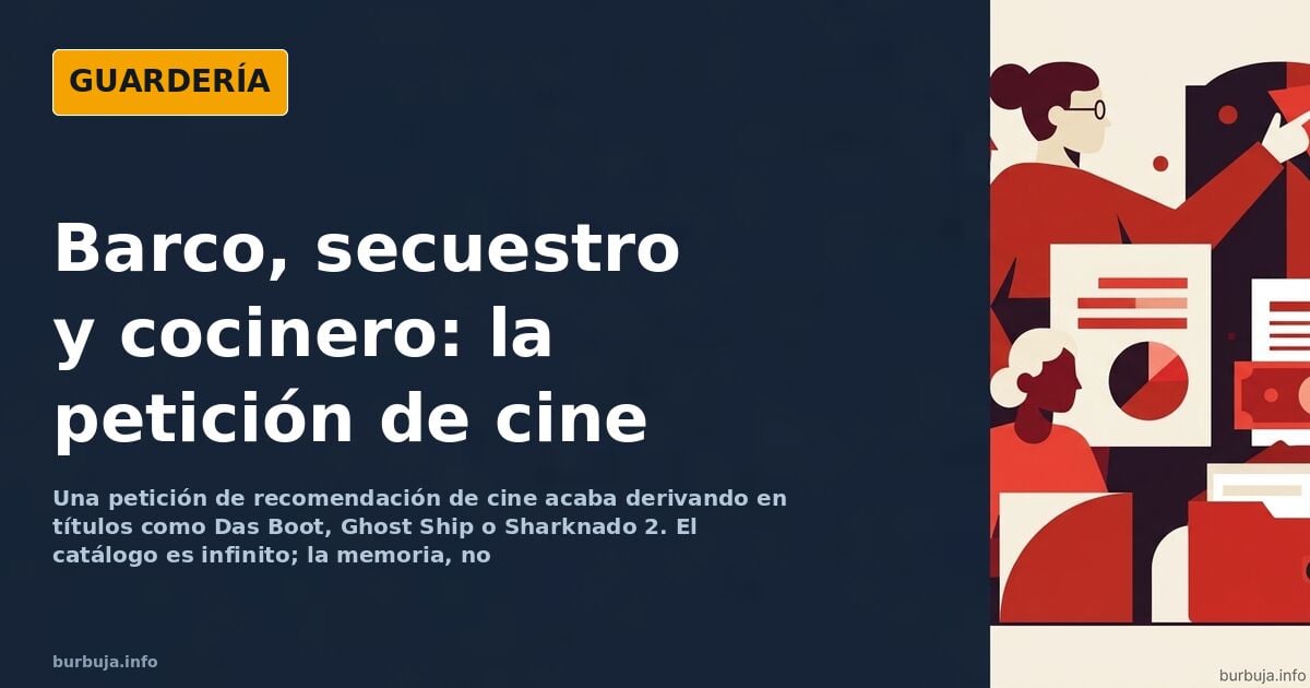 Ilustración de un barco asaltado por unos terroristas y un cocinero con un cucharón