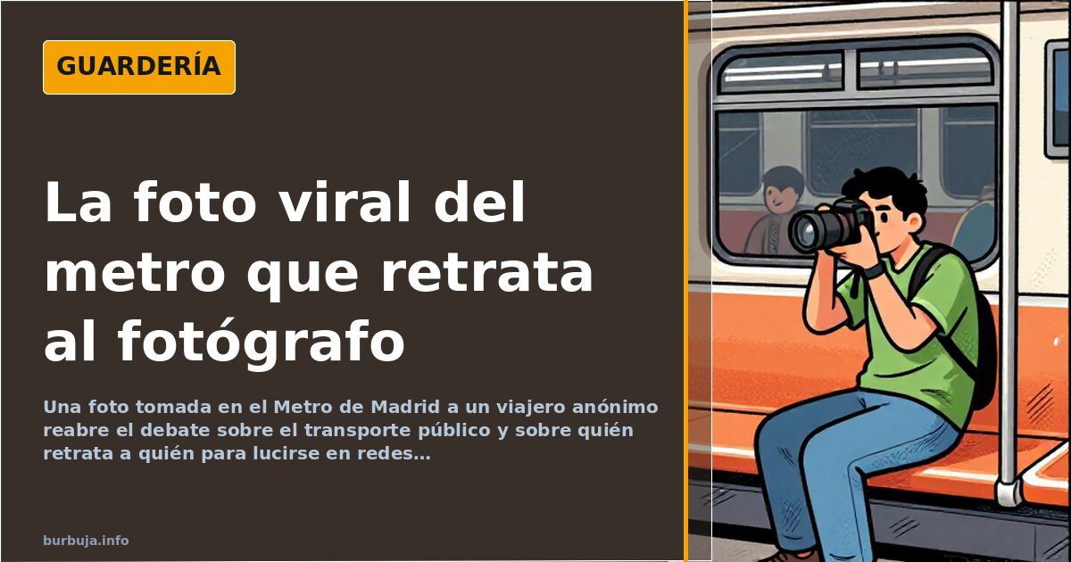 Imagen de un viajero anónimo en el Metro de Madrid