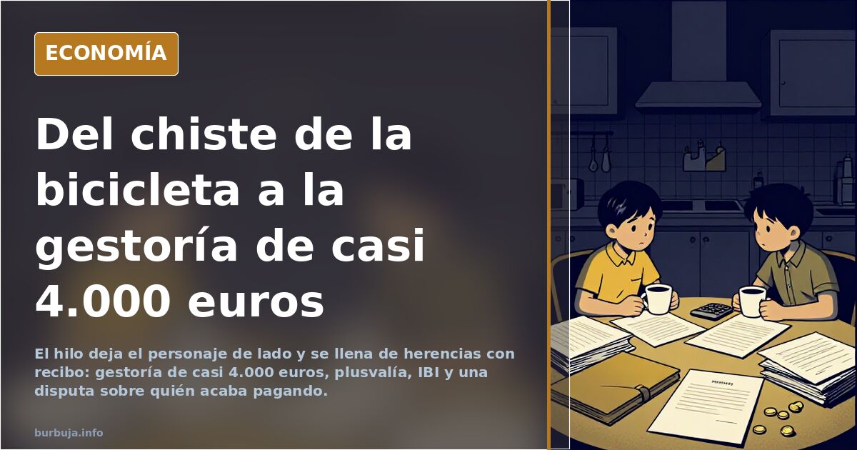 Del chiste de la bicicleta a la gestoría de casi 4.000 euros