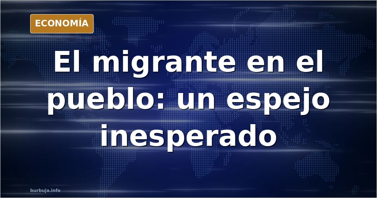 Momento eureka, ya soy yo el migrante.