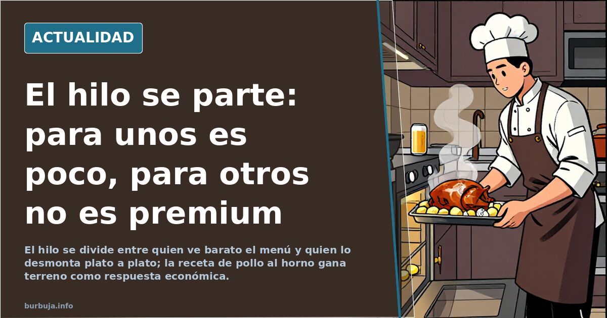 El hilo se parte: para unos es poco, para otros no es premium
