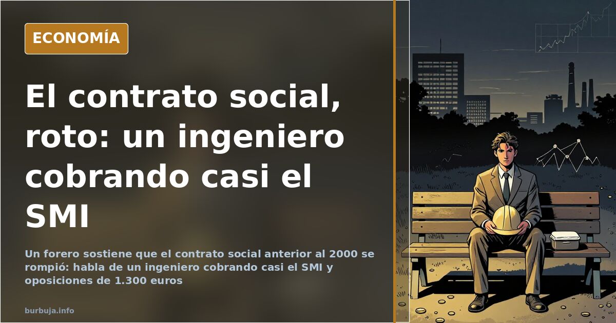Ilustración editorial de gráficos descendentes y monedas junto a una fábrica, símbolo del trabajo duro sin recompensa