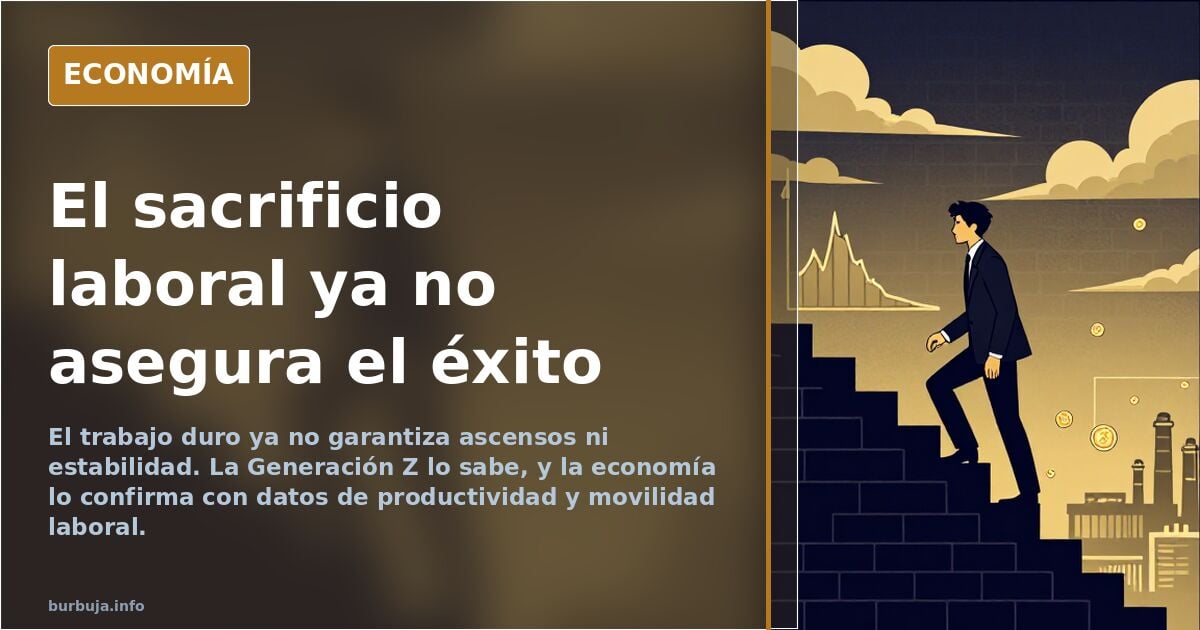 El trabajo duro ya no garantiza nada... y la Generación Z lo sabe.