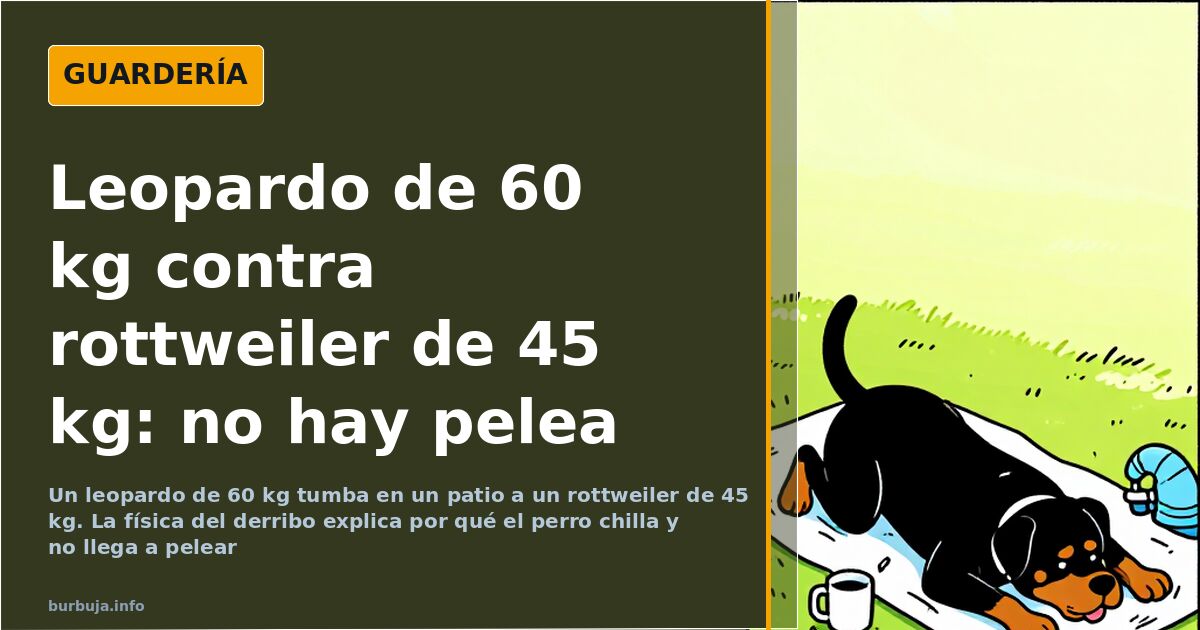 Un felino se lanza sobre un rottweiler en un patio, en una escena del vídeo viral sobre felinos y perros guardianes