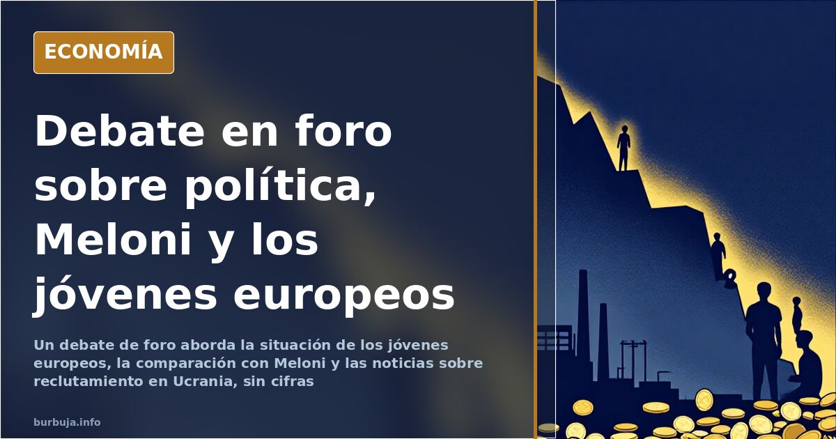 Jóvenes europeos ante gráficos de empleo y movilización militar, ilustración editorial del estudio sobre Jitanobocs