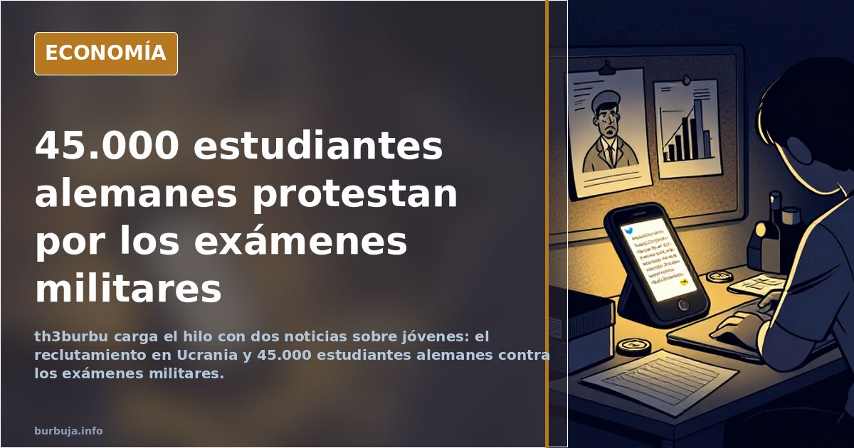 45.000 estudiantes alemanes protestan por los exámenes militares