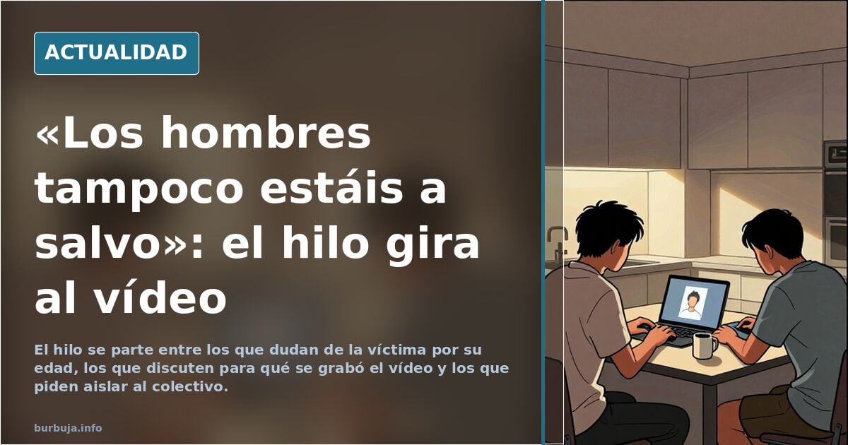 «Los hombres tampoco estáis a salvo»: el hilo gira al vídeo