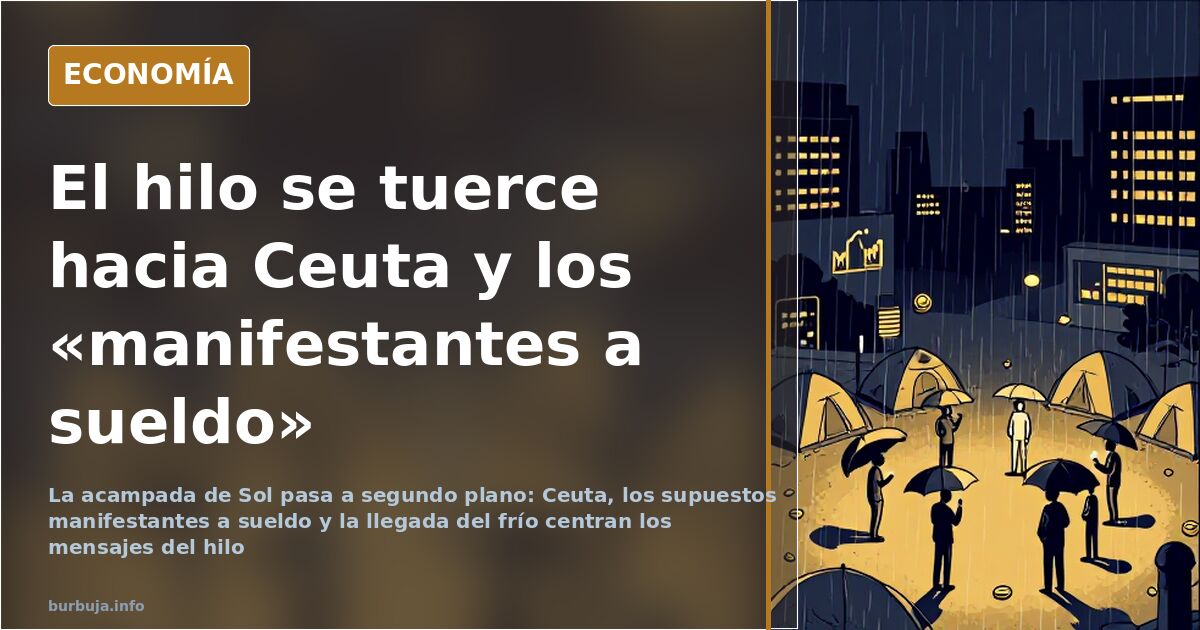 El hilo se tuerce hacia Ceuta y los «manifestantes a sueldo»