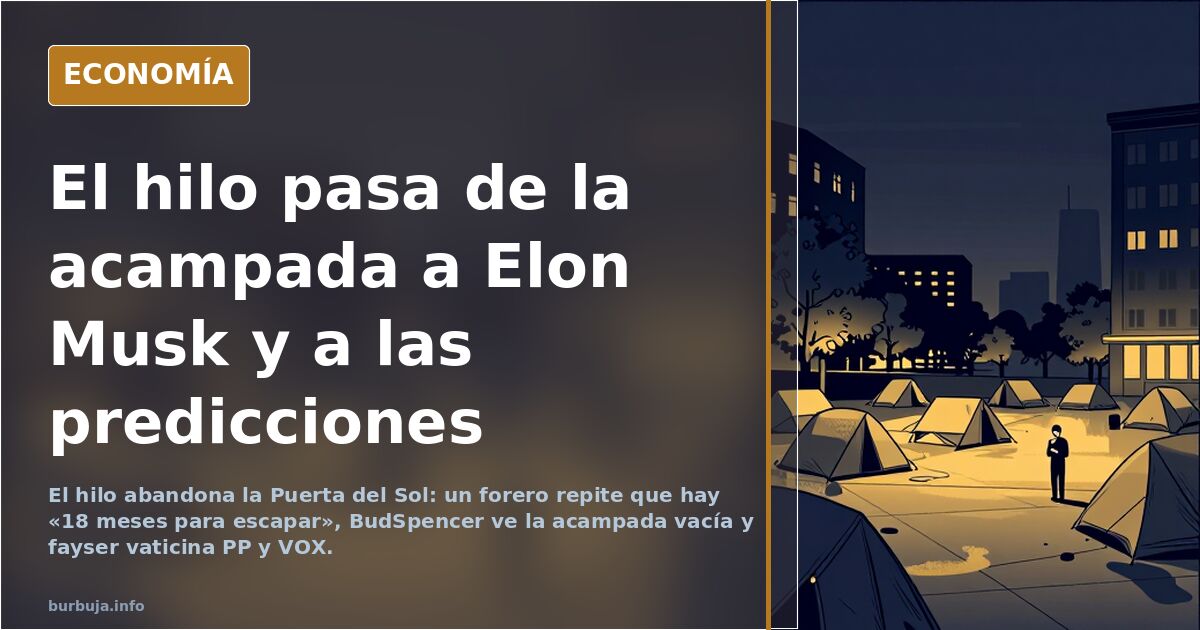 Se repite la engaña del 15M: La manifestación por la vivienda desemboca en una gran acampada en Sol: "O nos sacan a palos, o nos quedamos aquí"