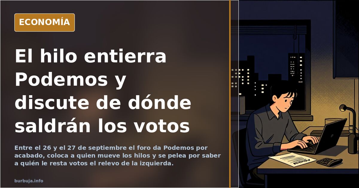 La manifa es para fundar otro Podemos para que el PSOE gane las elecciones