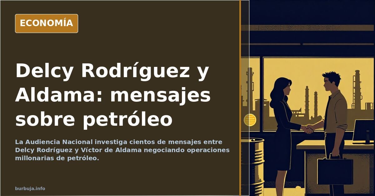 Delcy & Aldama, centenares de mensajes sobre petróleo en la causa de financiación del PSOE
