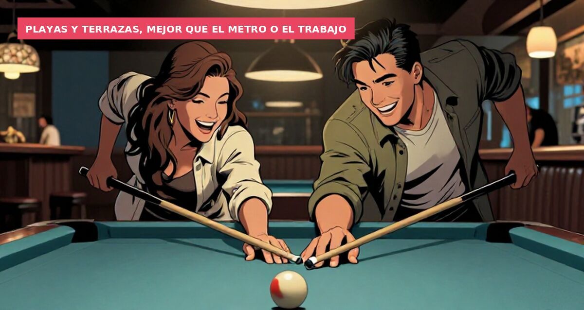 Playas y terrazas, mejor que el metro o el trabajo